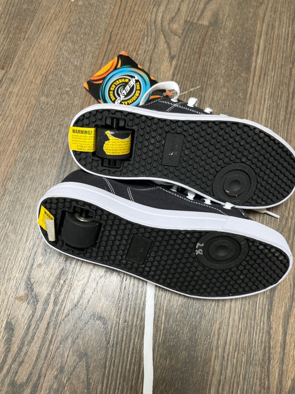 Heelys Black and White Canvas Lace-Up Sneakers - Picture 5 of 5